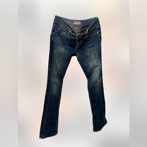 🦋PAIGE BLUE HEIGHT SKINNY PREMIUM JEANS “SIZE 29” WAIST 17 INSEAM 32 LENGHT 38